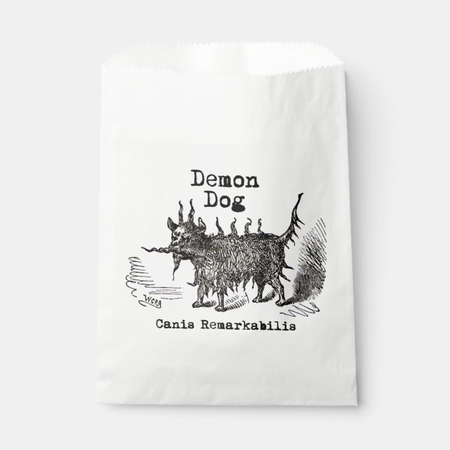 Sachets En Papier Chien Demon Vintage Funny migre (Devant)