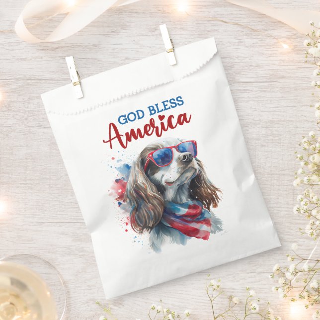 Sachets En Papier Chien Patriote-Epagneul (Coupé)