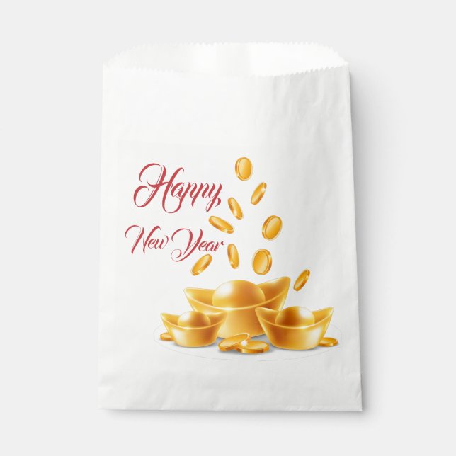 Sachets En Papier Chinese Happy New Year Favor Bag (Devant)