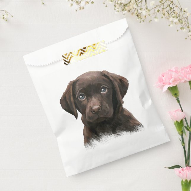 Sachets En Papier Chiot du Labrador au chocolat (Scellé)