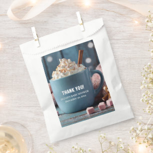 Sachets En Papier Chocolat chaud avec crème humide Baby shower confo