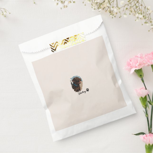Sachets En Papier Chocolat mignon Labrador Chien - Bailey | Cadeau p (Scellé)
