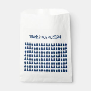 Sachets En Papier Chouette Bleue Cute Anniversaire Fête du bois