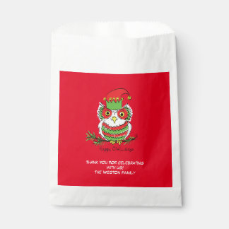 Sachets En Papier Chouette Noël mignonne Vacances amusantes Enfants