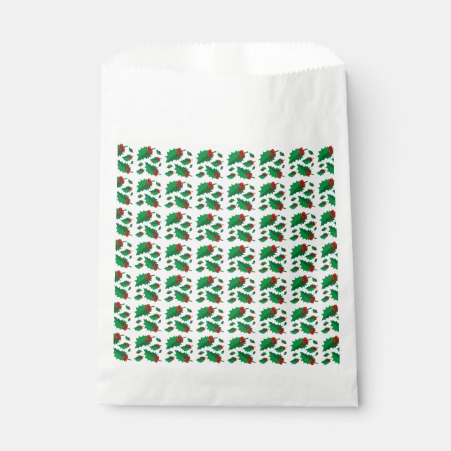 Sachets En Papier Christmas Holly (Devant)