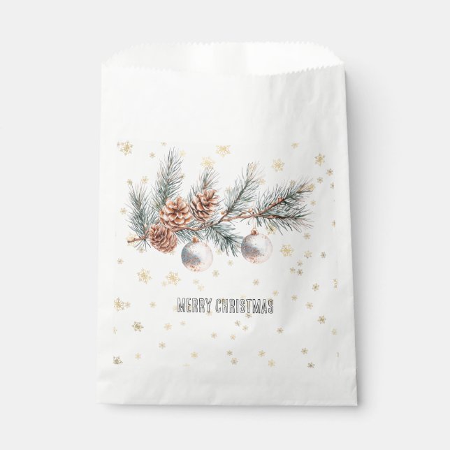 Sachets En Papier Christmas Tree Pine Cones Ornaments   (Devant)
