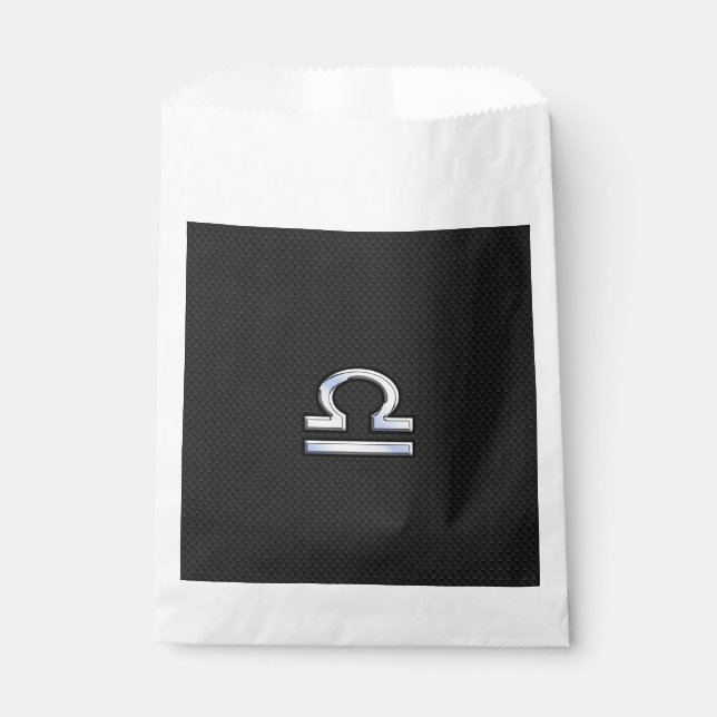 Sachets En Papier Chrome Comme Libra Symbole Zodiac Serpent Décor de (Devant)