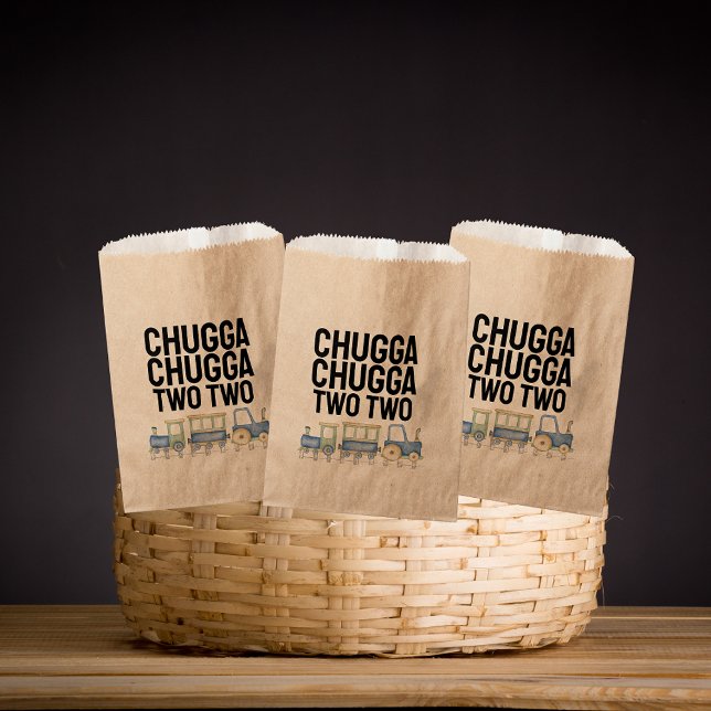 Sachets En Papier Chugga Chugga Deux | Anniversaire | Favoriser les  (Créateur téléchargé)