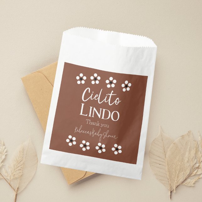 Sachets En Papier Cielito Lindo Talavera Baby shower mexicain Fiesta (Créateur téléchargé)