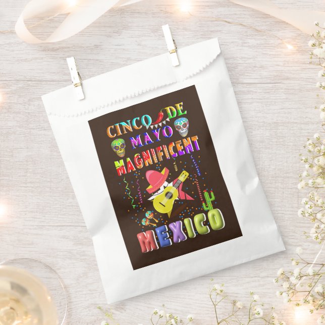 Sachets En Papier Cinco de Mayo Magnifique Mexique (Coupé)