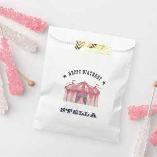 Sachets En Papier Cirque vintage Fête d'anniversaire personnalisée
