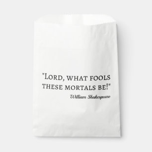 Sachets En Papier Citation de Shakespeare - Mal Mortels I