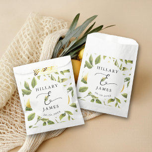 Sachets En Papier Citron Sorrento Mariage méditerranéen