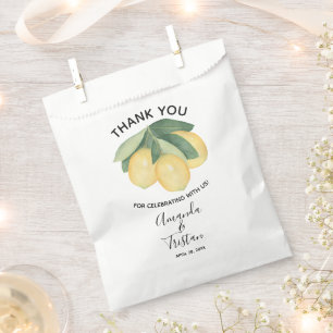 Sachets En Papier Citrons Citrus Merci Favoriser Sac