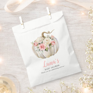 Sachets En Papier Citrouille Automne Baby shower fille Favoriser les