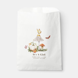 Sachets En Papier Citrouille de champignons Papillon Baby shower de