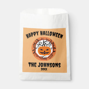 Sachets En Papier Citrouille effrayant Halloween Traiter Bags Fête F