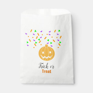 Sachets En Papier Citrouille effrayante d'Halloween Confettis et p