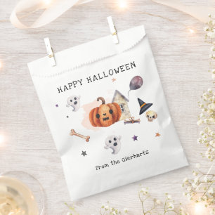 Sachets En Papier Citrouille Halloween famille d'automne personnalis