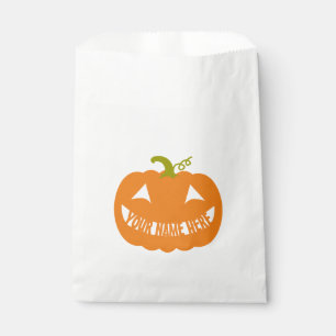 Sachets En Papier Citrouille Halloween personnalisé