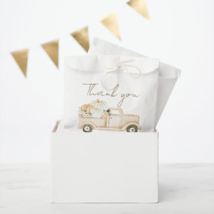 Sachets En Papier Citrouille minimaliste simple moderne Baby shower