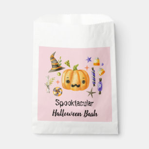 Sachets En Papier Citrouille Spooktacular Halloween Bash Party rose