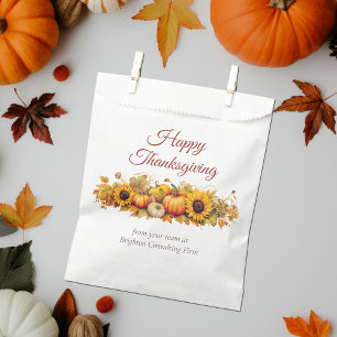 Sachets En Papier Citrouilles de Thanksgiving Vintage Fête d'entrepr