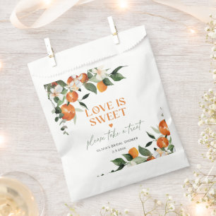 Sachets En Papier Citrus oranges L'amour est douce douche nuptiale