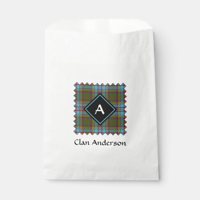Sachets En Papier Clan Anderson Tartan Favoriser le sac (Devant)