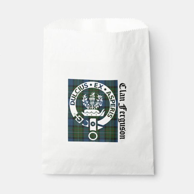Sachets En Papier Clan Ferguson Crest Badge & Tartan (Devant)