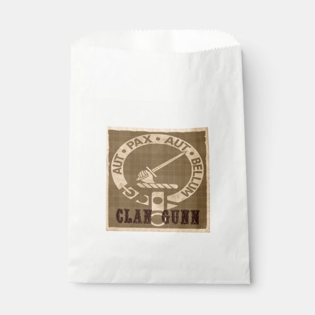 Sachets En Papier Clan Gunn Sepia (Devant)