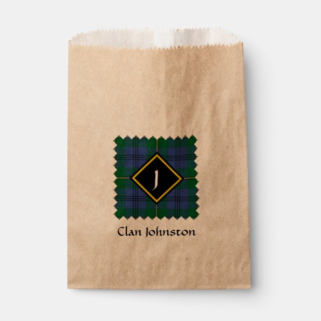 Sachets En Papier Clan Johnston Tartan Favoriser le sac (Devant)