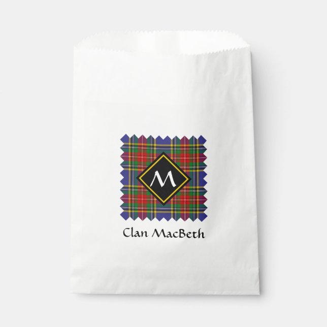 Sachets En Papier Clan MacBeth Tartan Favor Bag (Devant)