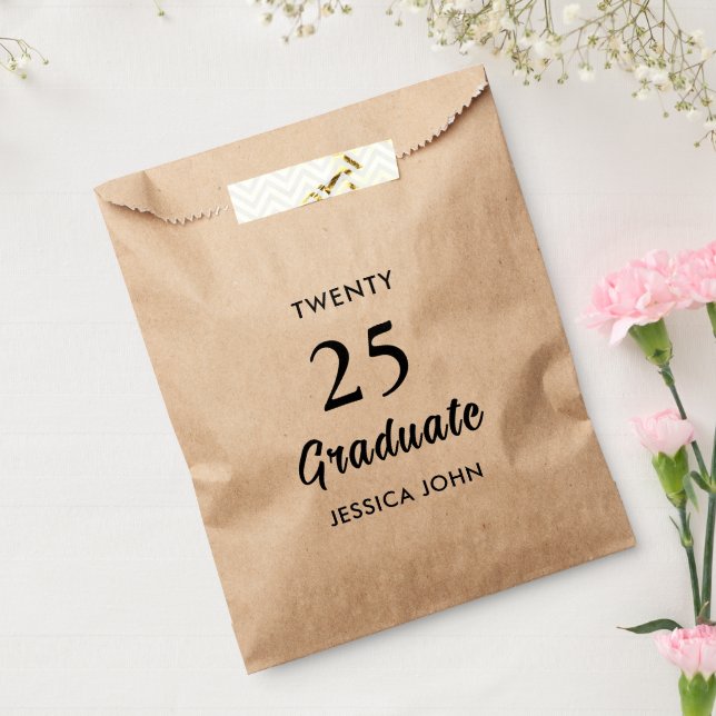 Sachets En Papier classe de 2025 Graduation party bonbons favors (Scellé)
