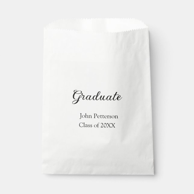 Sachets En Papier Classe de fin d'études de 20XX simple graduation m (Devant)