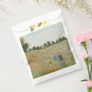 Sachets En Papier Claude Monet Le Champ de coquelicots près d'Argent