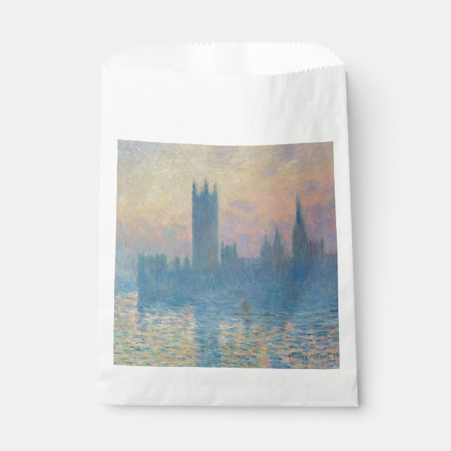 Sachets En Papier Claude Monet Les maisons du Parlement Coucher de s (Devant)