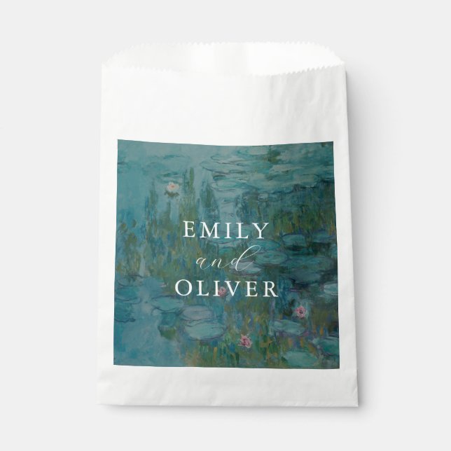 Sachets En Papier Claude Monet Water Lilies Mariage (Devant)