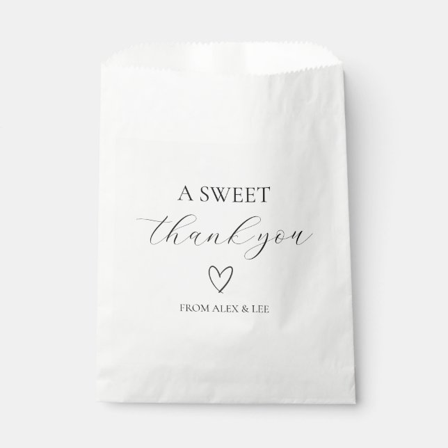Sachets En Papier Clean & Modern Favor Bags (Devant)