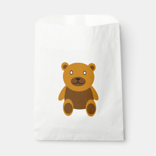 Sachets En Papier Clipart Brown de nounours (Devant)