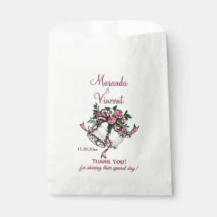Sachets En Papier Cloches Mariages roses
