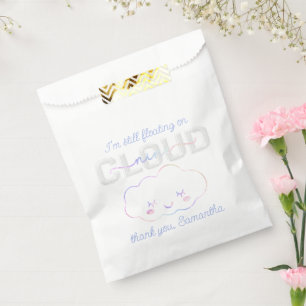 Sachets En Papier Cloud Neuf 9e Sac Faveur Anniversaire - Pastel Sky