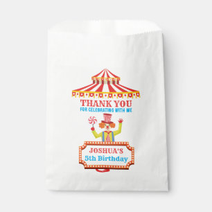 Sachets En Papier Clown cirque fête d'anniversaire sur mesure