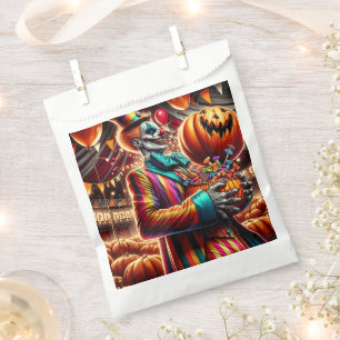 Sachets En Papier Clown effrayant avec Jack O' Lantern Halloween