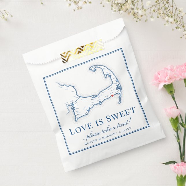 Sachets En Papier Club de plage Wychmere Cape Cod Plan de mariage (Scellé)