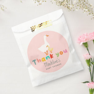 Sachets En Papier Coccinelle Mignonne Rose Bébé Silly Goose Shower