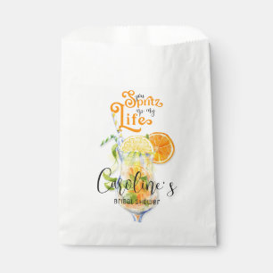 Sachets En Papier Cocktail Aperol Spritz Fête des mariées de style i