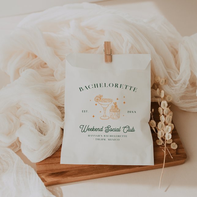Sachets En Papier Cocktail Club d'été | Enterrement de vie de jeune  (Créateur téléchargé)