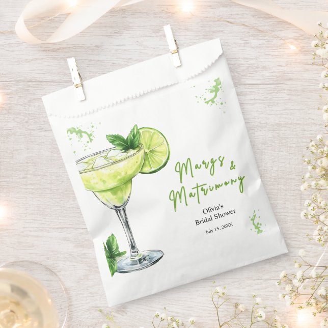 Sachets En Papier Cocktail Margs et mariage Shower de mariage (Coupé)