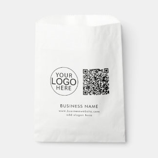 Sachets En Papier Code QR Logo d'entreprise Evénement d'entreprise
